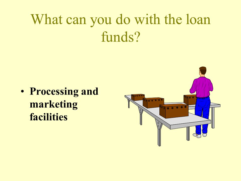 What can you do with the loan funds