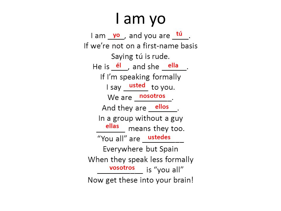 I am yo