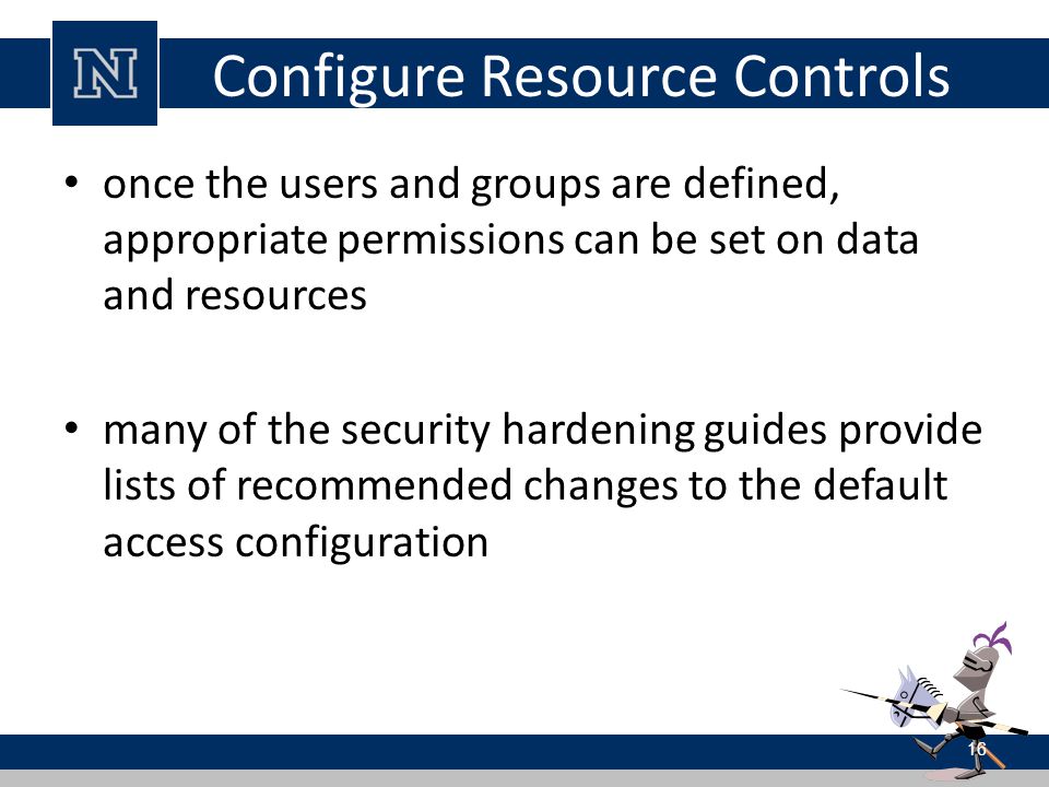 Configure Resource Controls