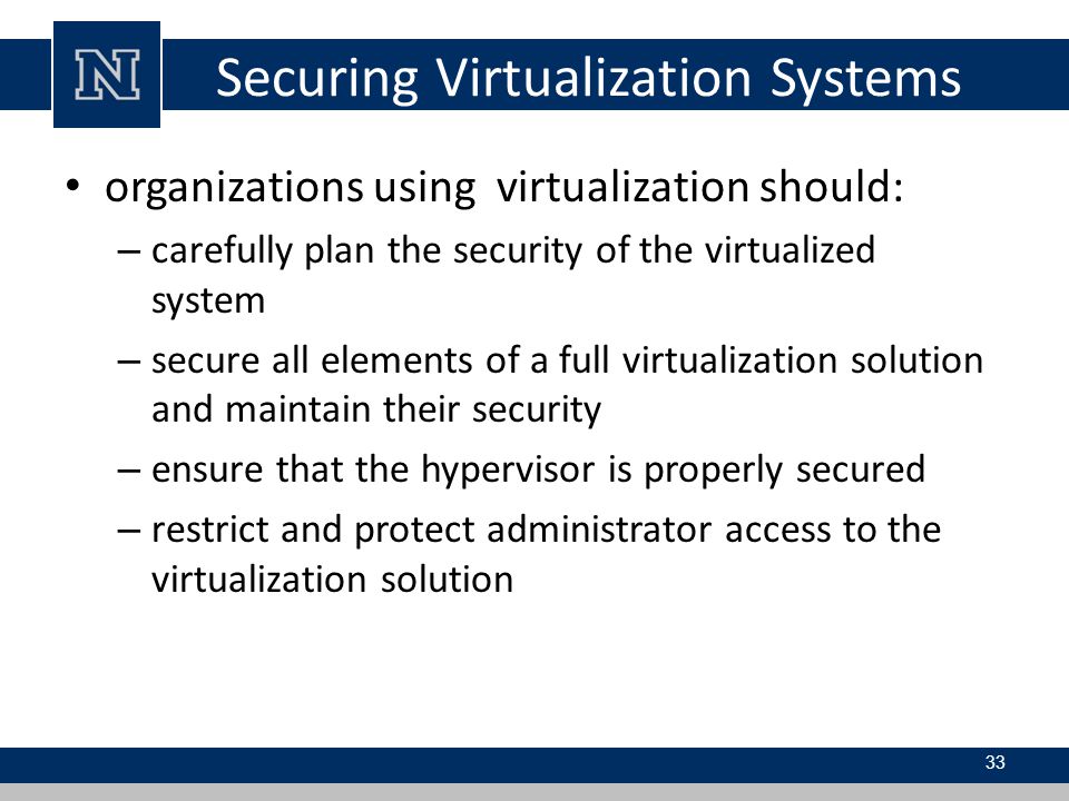Securing Virtualization Systems