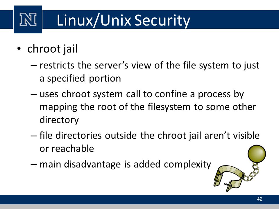 Linux/Unix Security chroot jail