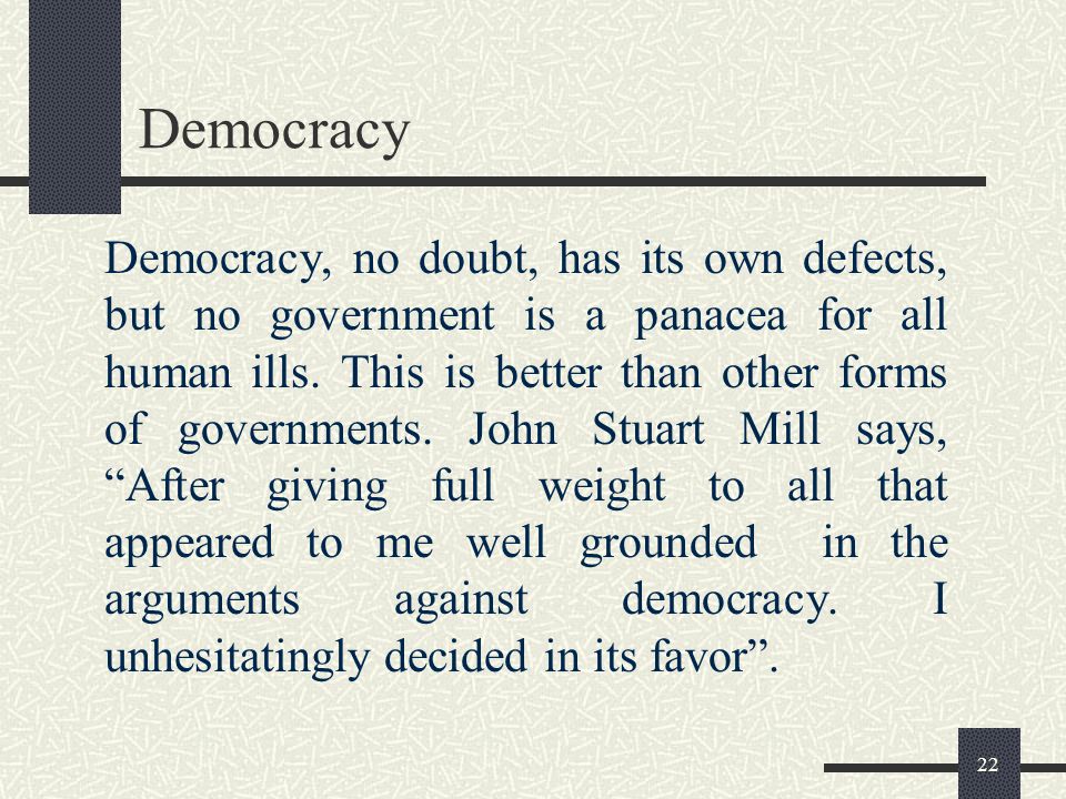arguments against democracy points