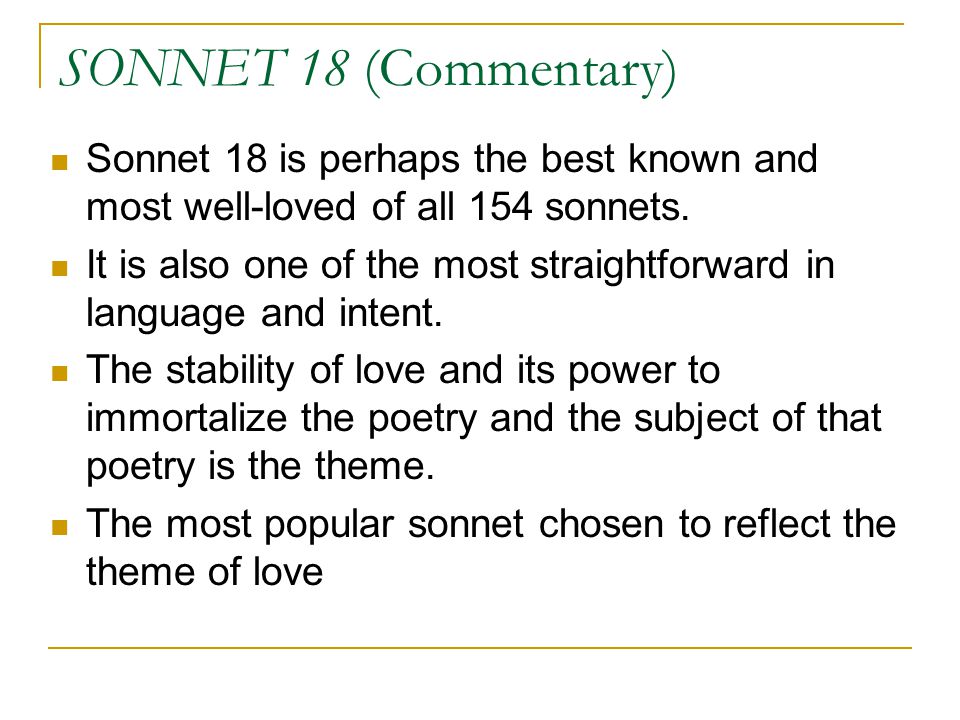 sonnet xviii analysis