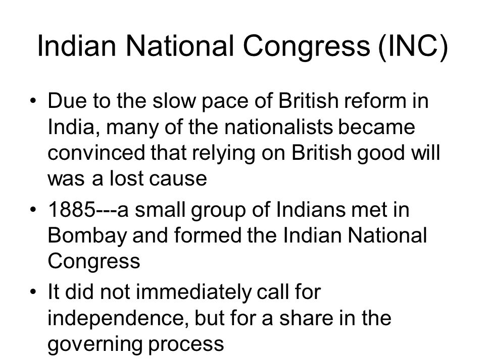 formation of indian national congress