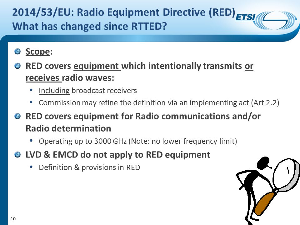 Harmonised Standards and Radio Equipment Directive - ppt download