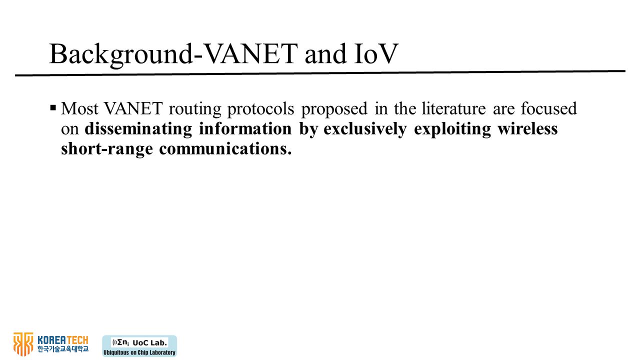 Background-VANET and IoV
