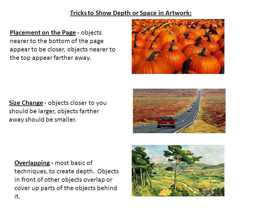 Tricks to Show Depth or Space in Artwork: