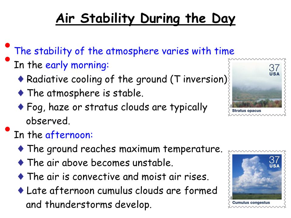 Air Stability During the Day