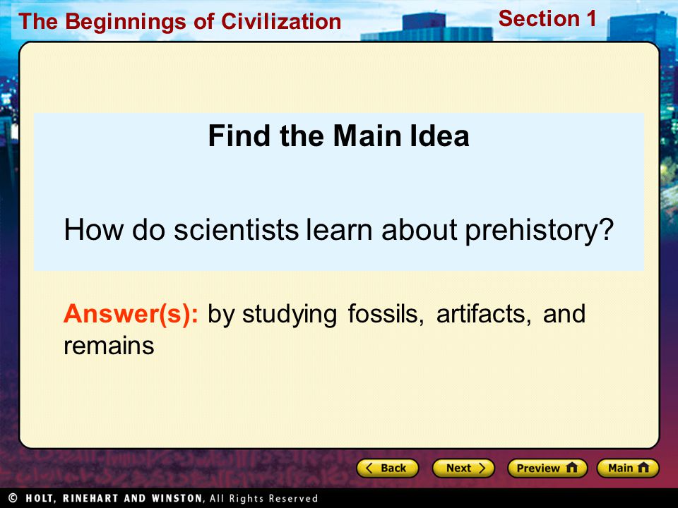 How do scientists learn about prehistory