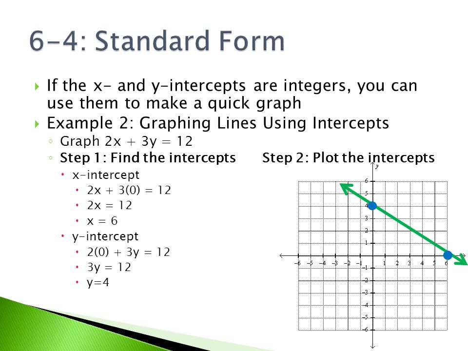 6-4: Standard Form Essential Question: How do we convert from ...
