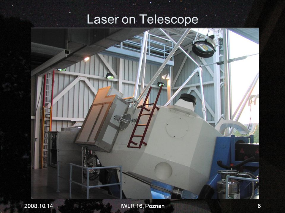 Laser on Telescope IWLR 16, Poznan