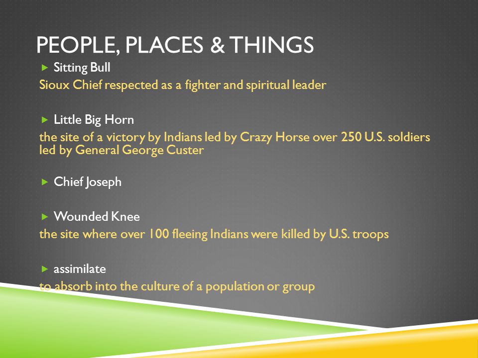 People, Places & Things Sitting Bull