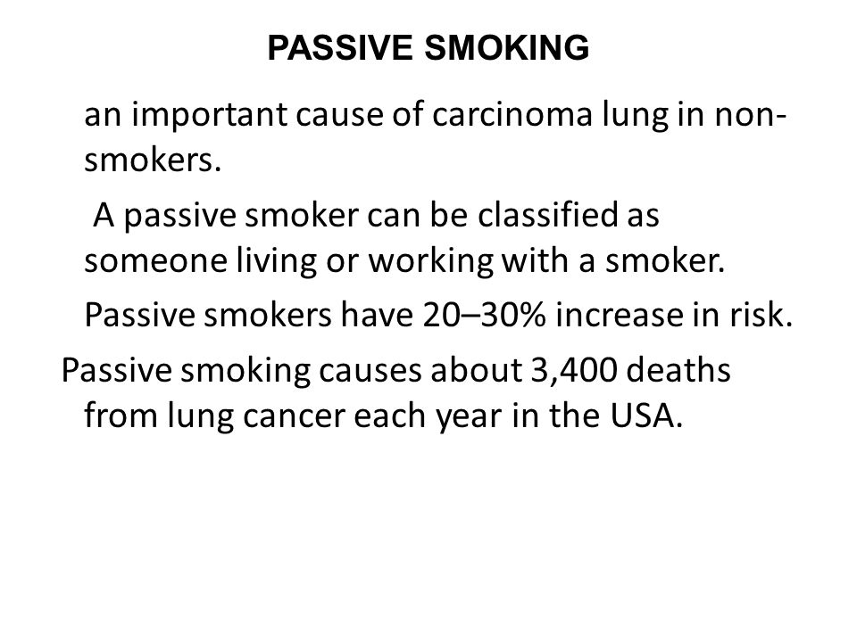 an important cause of carcinoma lung in non-smokers.