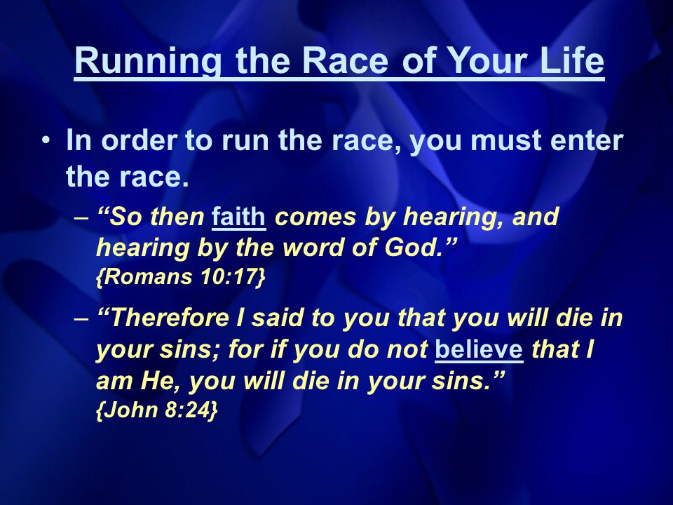 Running the Race of Your Life