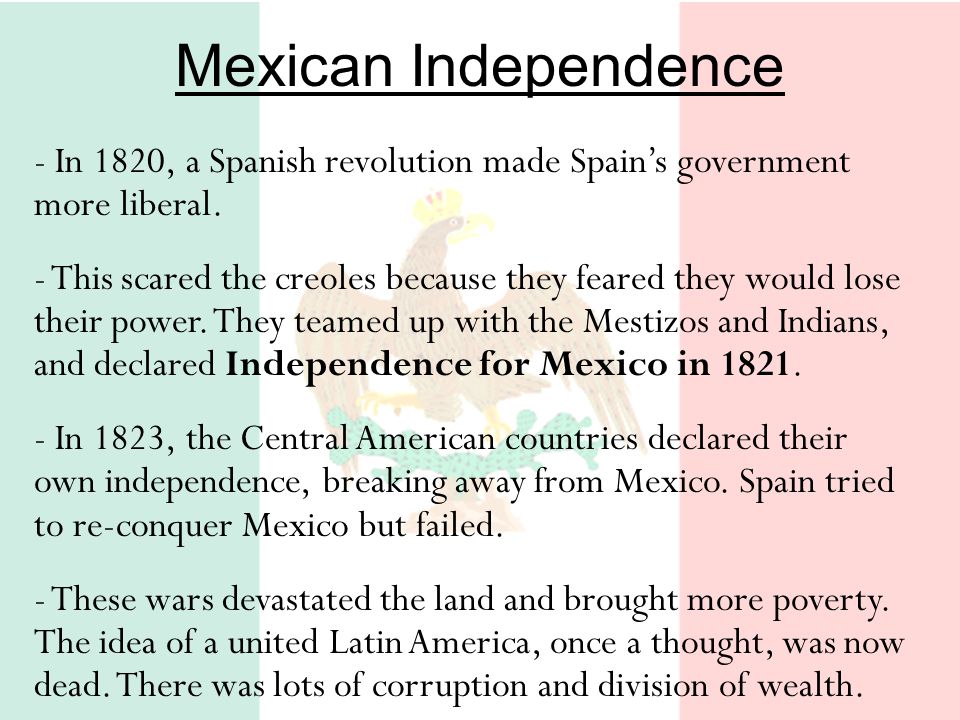 Mexico: Independence and Revolution - ppt download
