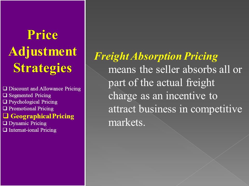 Price Adjustment Strategies
