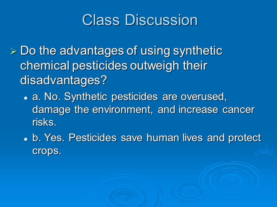 disadvantages of chemical pesticides