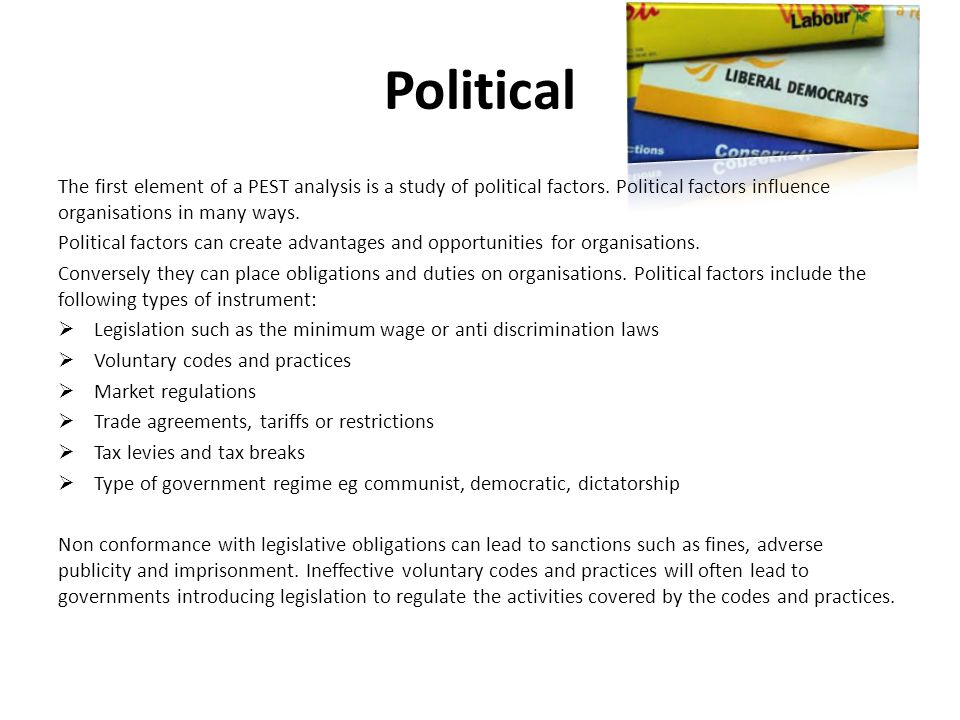 tesco political factors