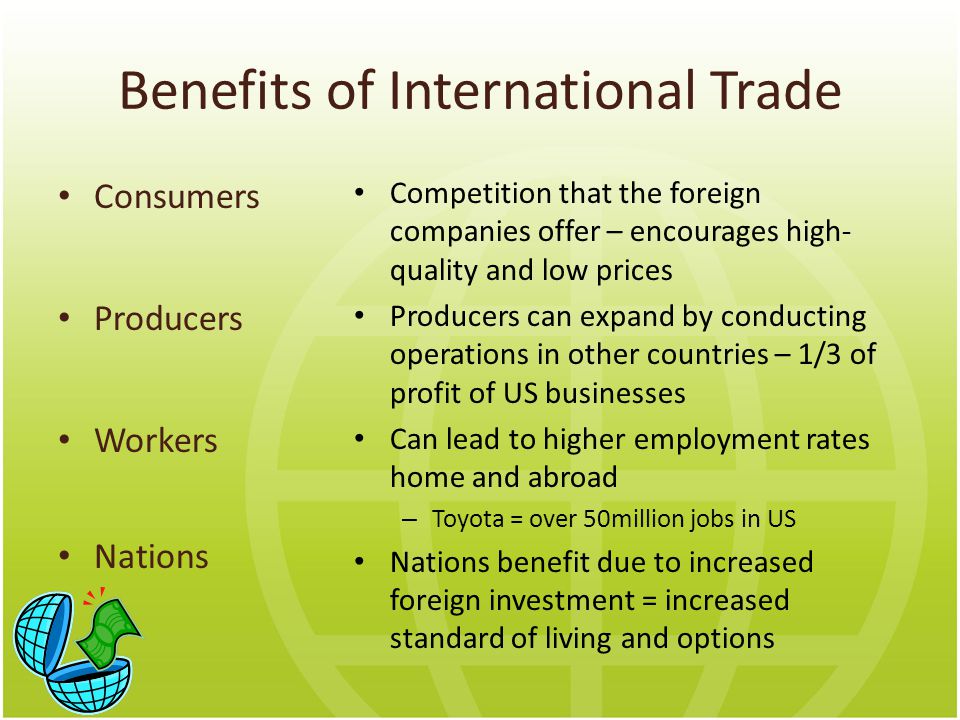 benefits of foreign trade