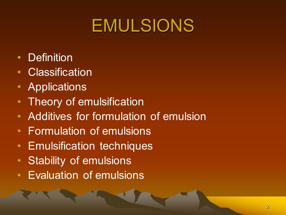 Emulsifier  Defination, Classification, Properties & Uses