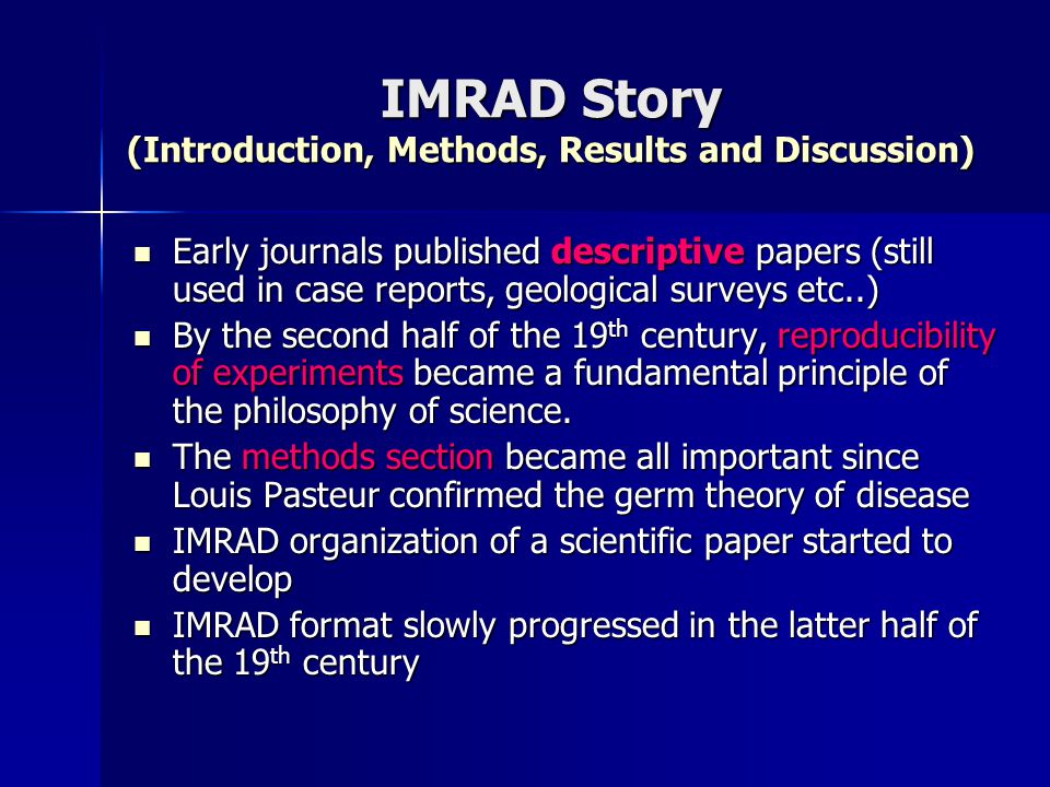 Implementation methods. Формат IMRAD. Структура IMRAD. Праивло IMRAD. IMRAD структура научной статьи.