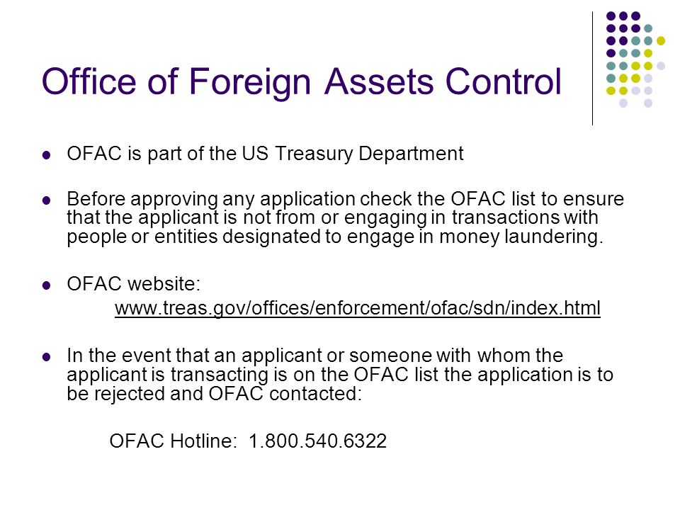 Office of Foreign Assets Control