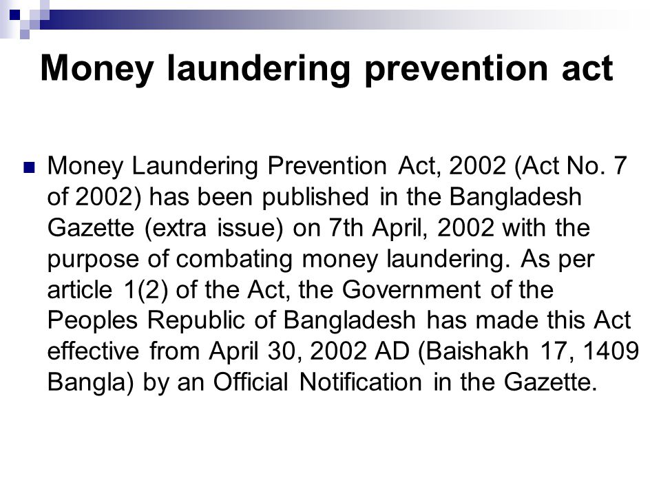 Money Laundering And Its Prevention Ppt Download