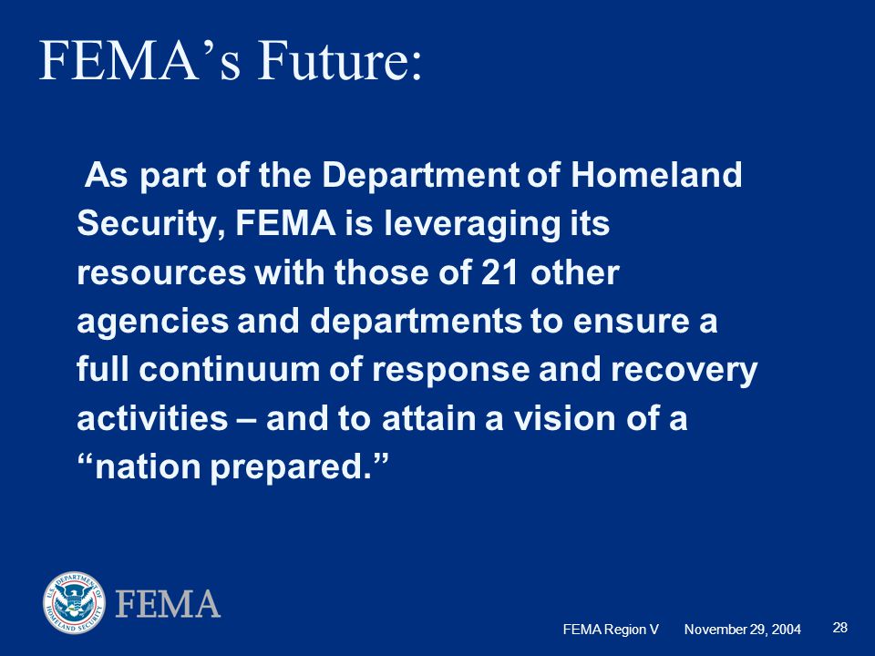 FEMA’s Future:
