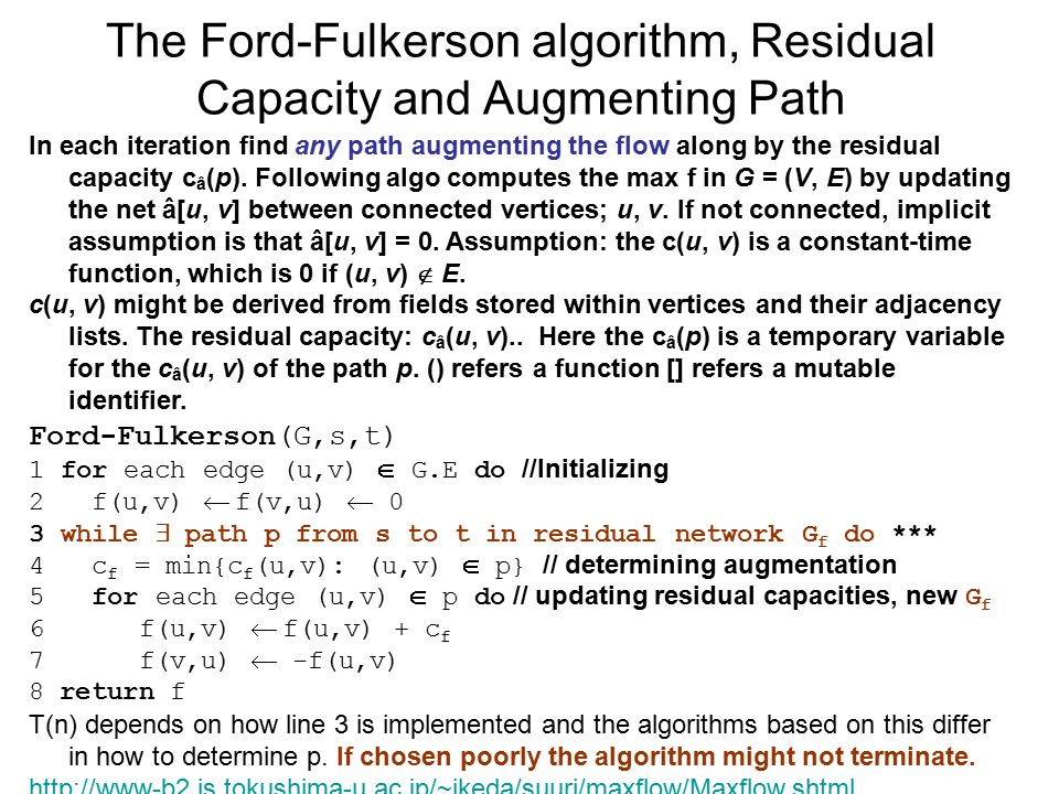 Chapter 26 Of Clsr Maximum Network Flow By Me Dr M Sakalli Ch26 Of Cslr And Many Other Sources Marmara Univ Picture Taken From Without Permission Ppt Video Online Download