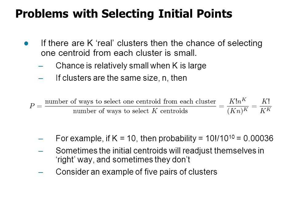 Problems with Selecting Initial Points