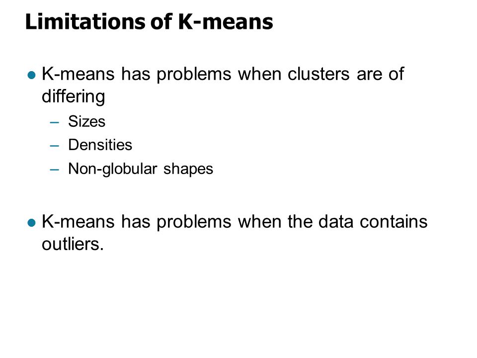 Limitations of K-means