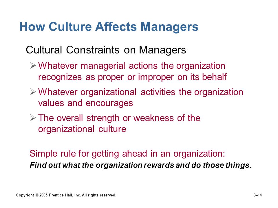 How Culture Affects Managers