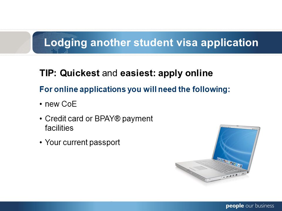 Lodging another student visa application