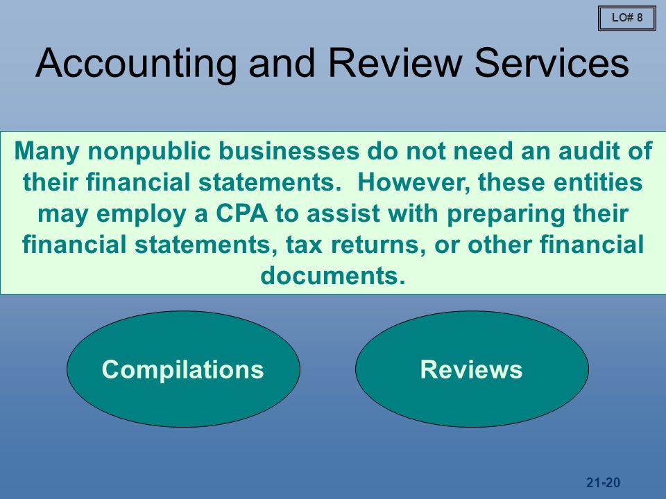 Accounting and Review Services