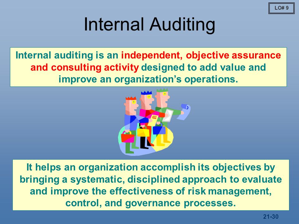 Internal Auditing LO# 9.