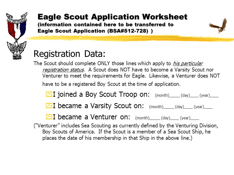 eagle scout application ppt download