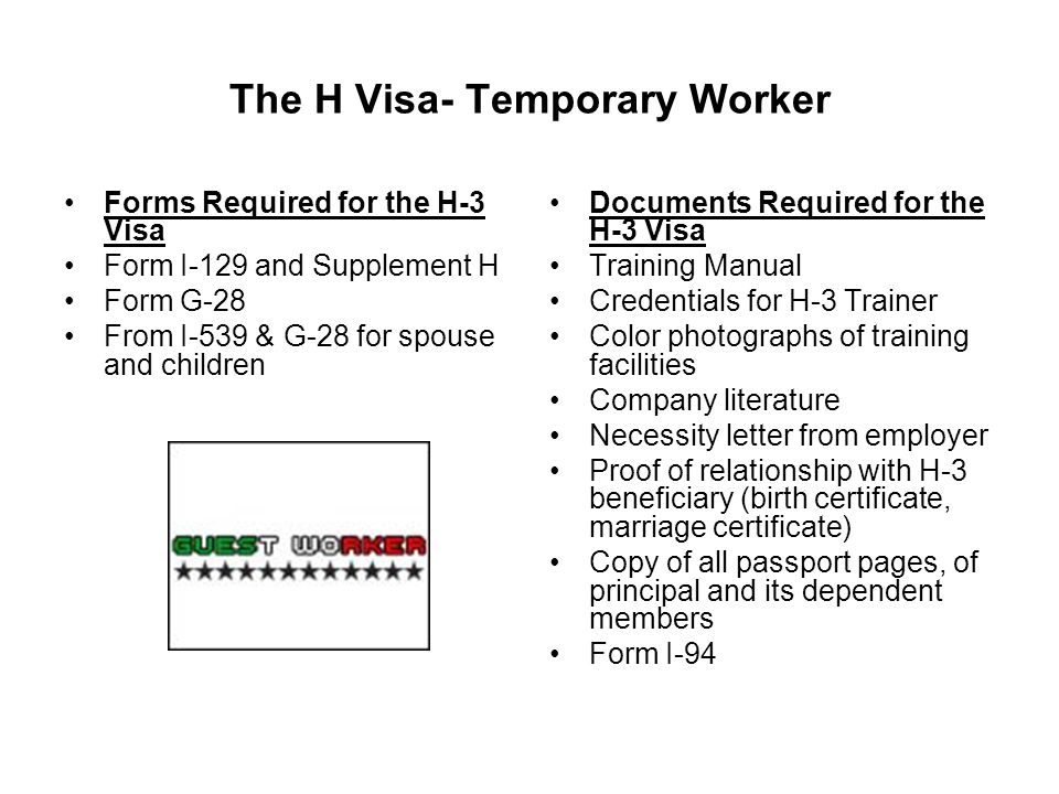The H Visa- Temporary Worker