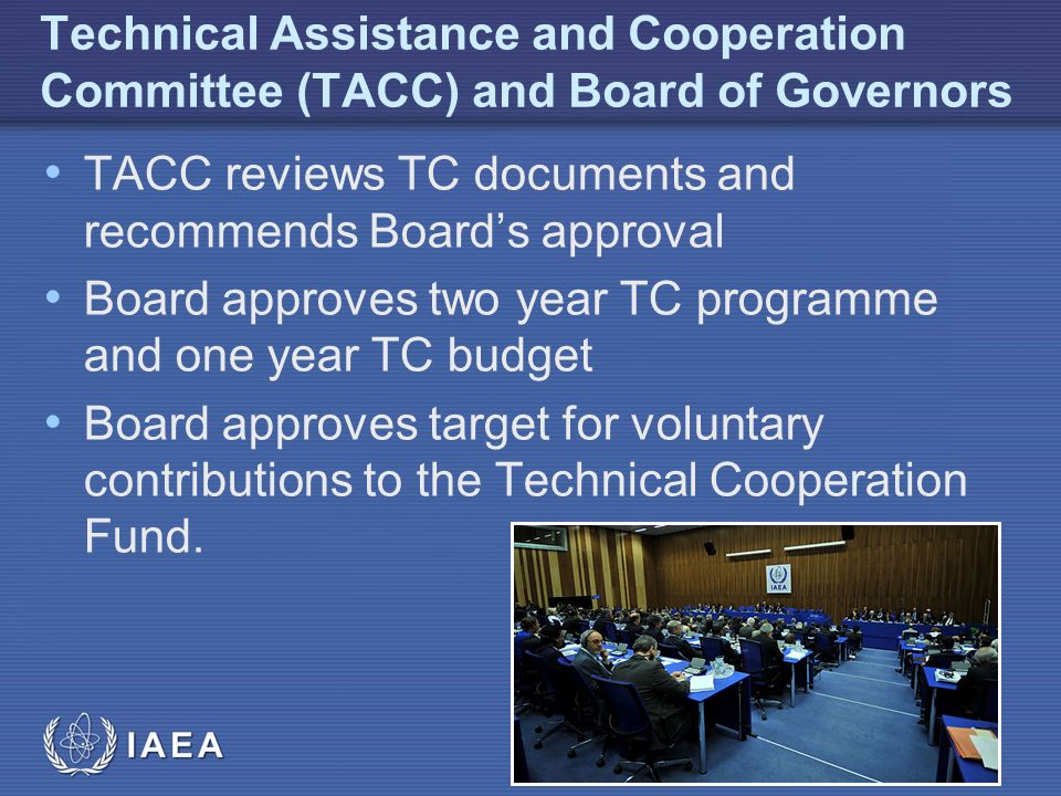 Technical Assistance and Cooperation Committee (TACC) and Board of Governors
