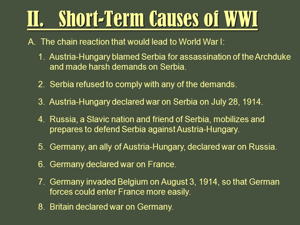 The Causes of World War I - ppt video online download