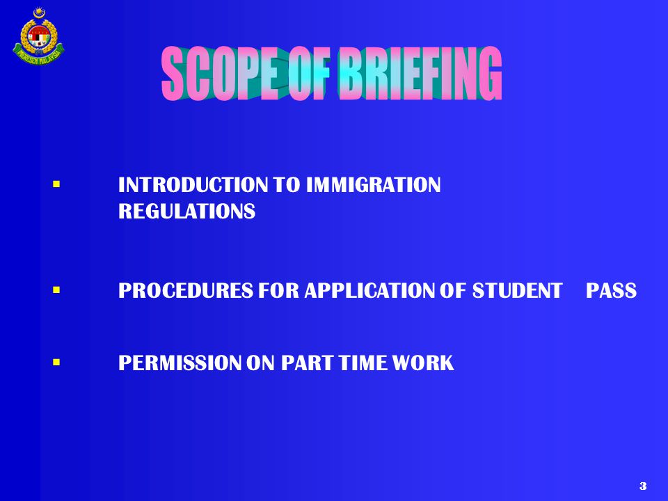INTRODUCTION TO IMMIGRATION REGULATIONS