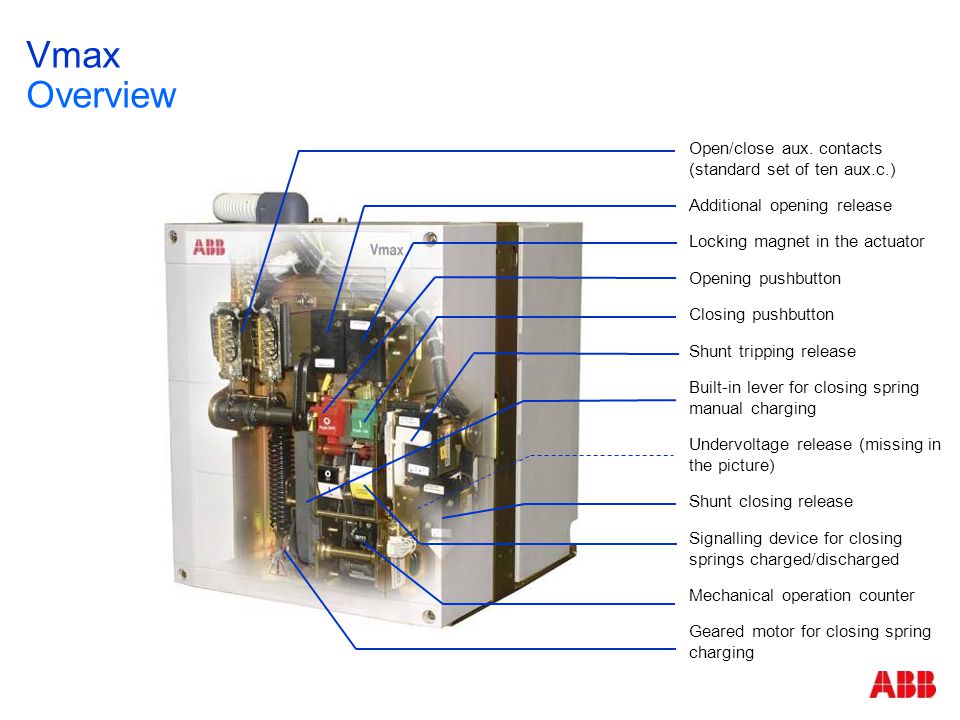December 2010 Vmax Indoor Vacuum Circuit Breakers For