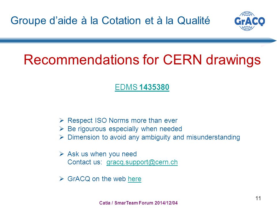 Recommendations for CERN drawings EDMS