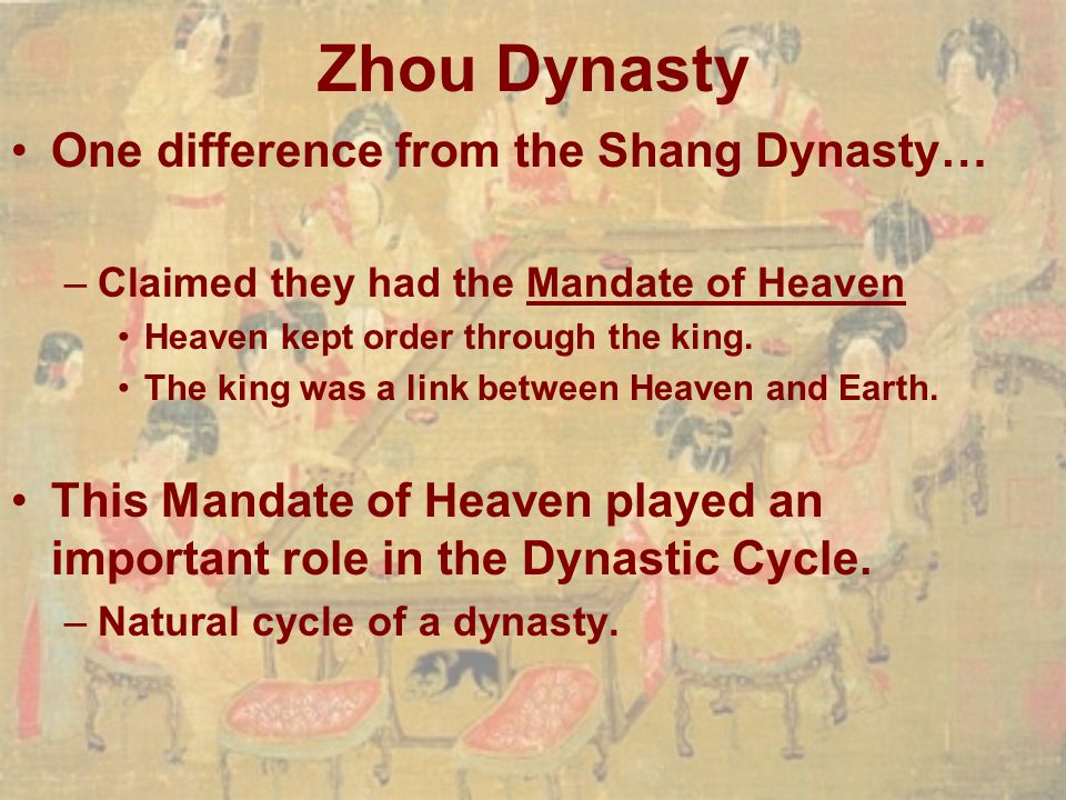 compare and contrast the shang and zhou dynasties
