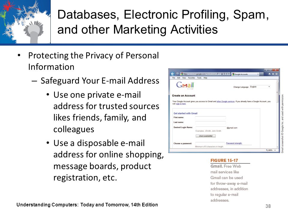 Databases, Electronic Profiling, Spam, and other Marketing Activities