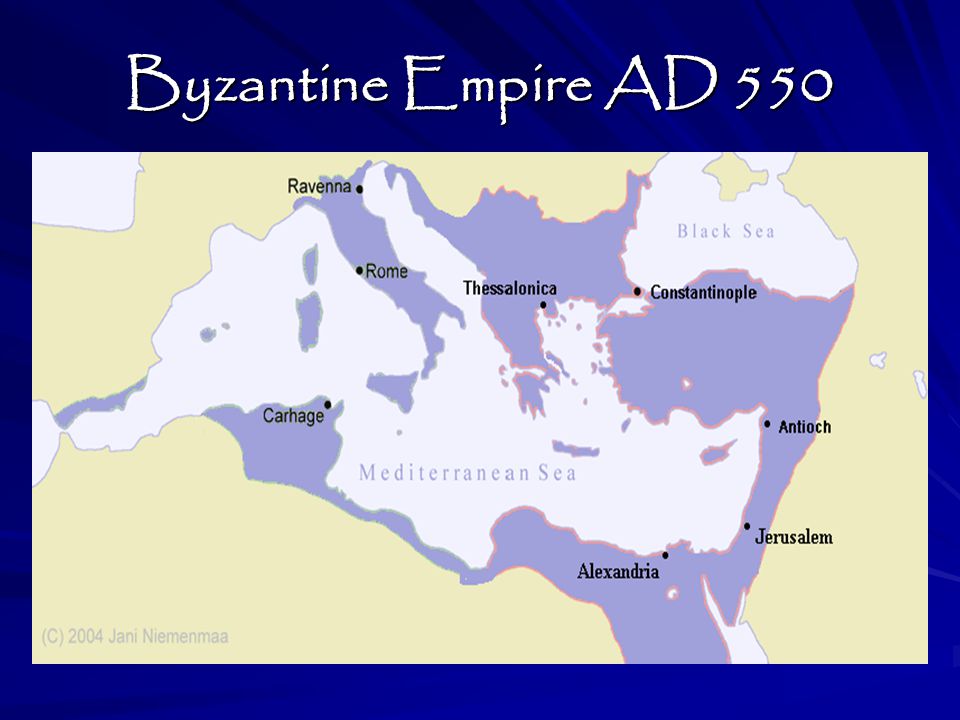 Byzantine Empire AD 550