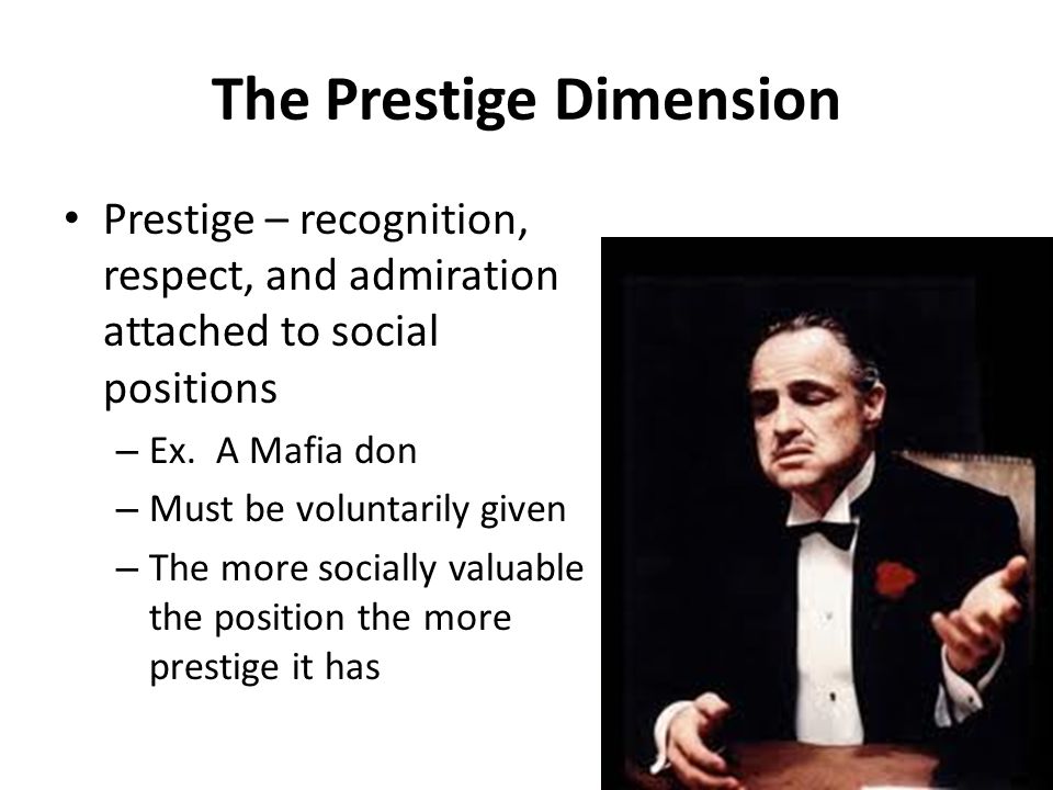 The Prestige Dimension