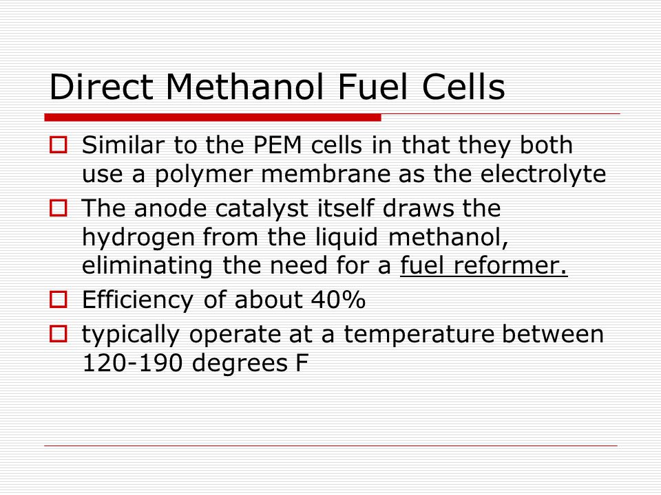 Direct Methanol Fuel Cells