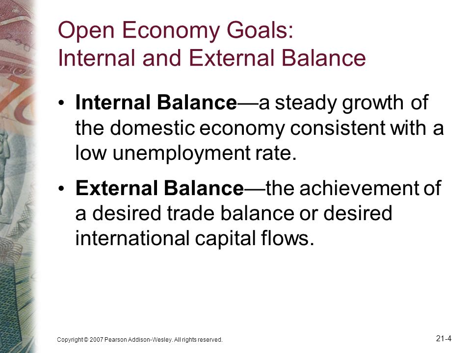 Open Economy Goals: Internal and External Balance