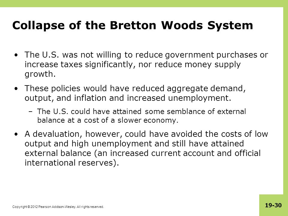 breakdown of bretton woods system