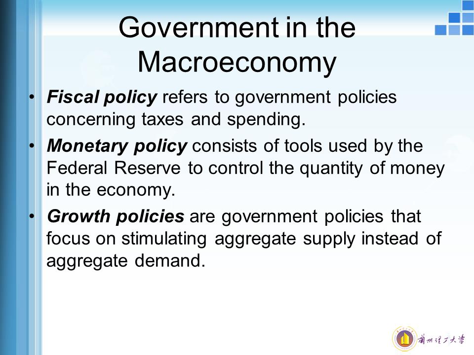 Government in the Macroeconomy